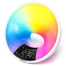 Alarm Clock Noise Machine Colorful Night Light