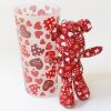SYNC - [Heart Red] Stuffed Bear Glass Cup (6.3 inch height)