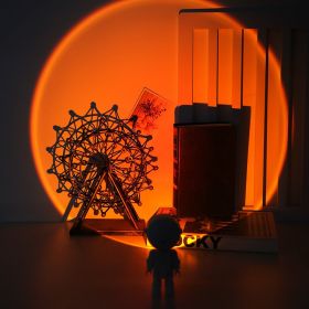 Sunset Projection Atmosphere Rainbow Sunset Manufacturing Robot (Option: Sunset glow-Charge with touch-USB)