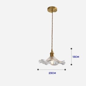 Luxury Lamp All Copper Chandelier Table Bedside Bedroom (Option: 9077C)