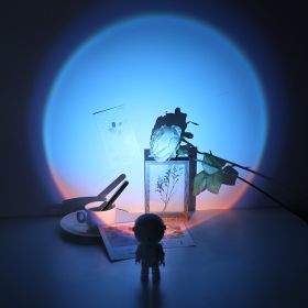 Sunset Projection Atmosphere Rainbow Sunset Manufacturing Robot (Option: Light of dawn-Charge with touch-USB)