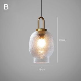 Minimalist Dining Table Modern Minimalist Glass Chandelier (Option: B)