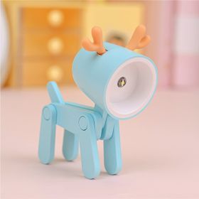 Decorative Ornaments Of Led Cute Night Light (Option: Blue-Deer deer-0.06W)