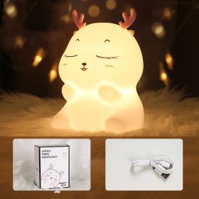 Silicone Night Light In Children's Bedroom (Option: White-Sit)