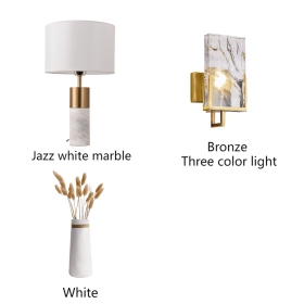 Postmodern Decorative Luxury Marble Table Lamp (Option: Set A-US)