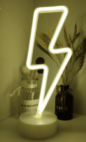 Decorative neon lights at night (Option: Warm white lightning)