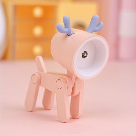 Decorative Ornaments Of Led Cute Night Light (Option: Pink-Deer deer-0.06W)