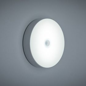 New LED Body Induction Small Night Light USB Charging (Option: White-B)