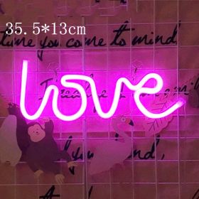 Decorative neon lights at night (Option: 25 Style)