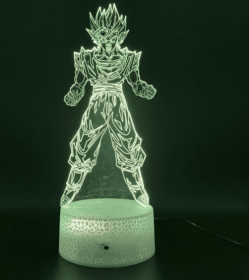 3D night light (Option: Crack-Remote control)