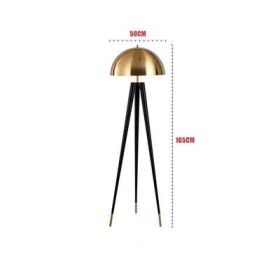 Post-modern Simple Fashion Tripod Desk Lamp (Option: Floor lamp electroplating-warm light-220V US)
