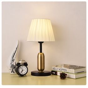 Bedroom Creative Simple Touch Night Light Table Lamp (Option: Cylindrical pleated hood-AU)