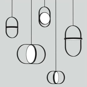 Wrought iron small chandelier (Option: Black-28 x45cm)