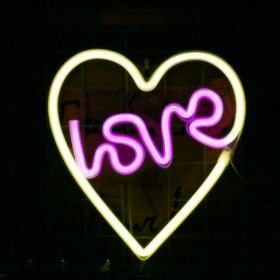 Decorative neon lights at night (Option: 9 Style)
