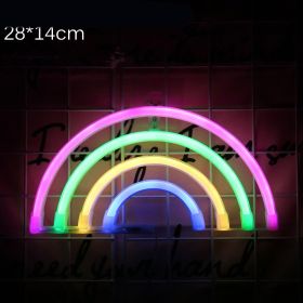 Decorative neon lights at night (Option: 7 Style)
