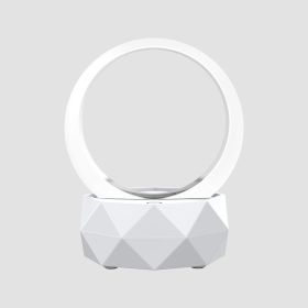 Rainbow night light bluetooth speaker (Color: White)