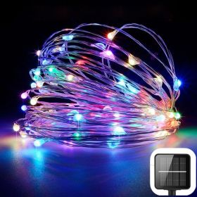 100 200led solar copper wire string light (Option: 6Style)
