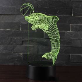 Dolphin series small night lights (Option: 567 style-16 black)