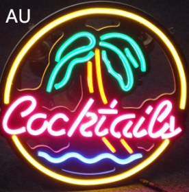 Advertising Lights, Led Interior Decoration, Cocktaily English (Option: AU)