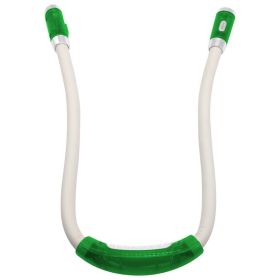 Flexible Neck Hug Book Light With LED Reading Lamp 3 Mode Portable Flashlight Soft Silicone Outdoor Camping Light Night Light (Option: Green white tube)