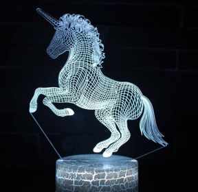 3D Creative  Series Night Light (Option: C-Black-5)