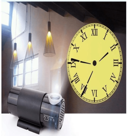 Led Projection Wall Clock (Option: Black-UK)