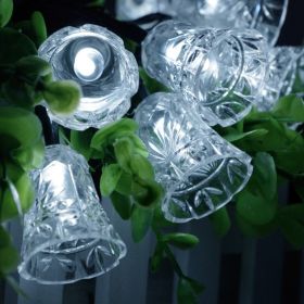 4 meters 20 light bells solar light string (Option: White-5m 30lights)