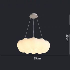 Nordic Modern Simple Bedroom Small Cloud Chandelier (Option: Chandelier-65cm-Tricolor light)