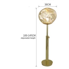 Volcanic Creative Lava Floor Lamp (Option: Gold-Lamp body switch)