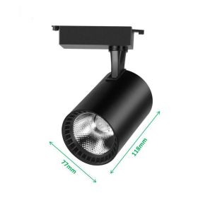 LED track spotlight (Option: Cross interface-Black-0)
