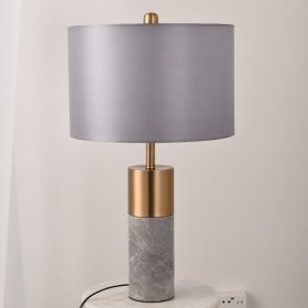 Postmodern Decorative Luxury Marble Table Lamp (Option: Grey marble-US)