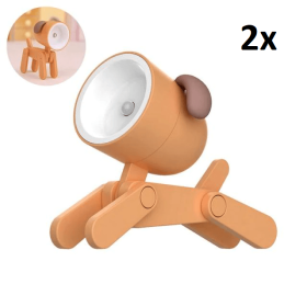 Decorative Ornaments Of Led Cute Night Light (Option: Orange-Dogs2pcs-0.06W)