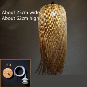 Bamboo Weaving Creative Personality Chinese Bamboo Chandelier (Option: 62x25cm)