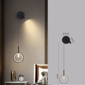 Living Room Sofa Background Wall With Spotlights (Option: Style7)
