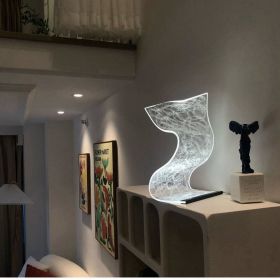 Warm High Appearance Level Bedside Lamp Small Night Light (Option: White light-10x16cm)