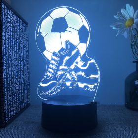 Football Club Series Black Remote Touch Creative LED (Option: 1 Style-USB crack remote control 16co)