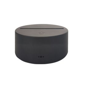 Beech  Wood Grain Touch Remote Control 3D Small Night Light (Option: Black-Touch colorful single base)