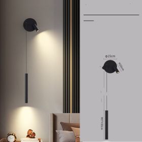 Living Room Sofa Background Wall With Spotlights (Option: Style1)