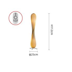 Log Style Japanese Living Room Sofa Ornaments Decorative Lamps (Option: StyleA 25x112cm-Remote dimming)