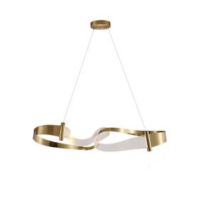 Home Living Room Dining Study Creative Streamer Chandelier (Option: White light-60cm)