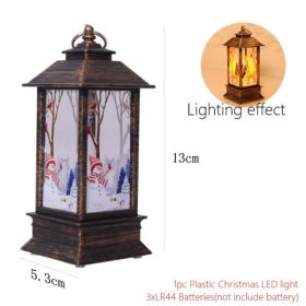 Christmas Lantern LED Electronic Candle Table Lamp Night Light For The Elderly (Option: 3 Style)