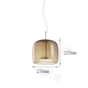 Simple Living Room Bedroom Head Glass Chandelier (Option: A Coffee)
