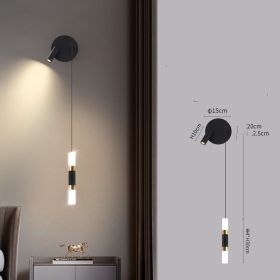 Living Room Sofa Background Wall With Spotlights (Option: Style12)