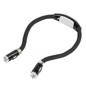 Portable LED Book Reading Lighting Hanging Light (Color: Black)