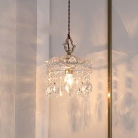 French All-brass Vintage Crystal Pastoral Bedroom Headboard (Option: French Style3)