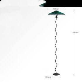 Japanese Minimalist Living Room Bedroom Lamp Bedside (Option: Green-Floor lamp)