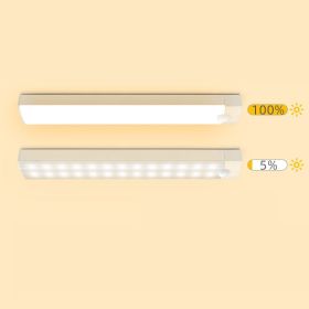 Human Body Sensing Wardrobe Led Intelligent Strip Bedside Night Light (Option: Warm-200mm-USB)