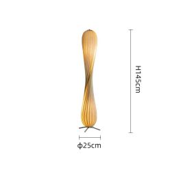 Log Style Japanese Living Room Sofa Ornaments Decorative Lamps (Option: StyleA 25x145cm-warm light)