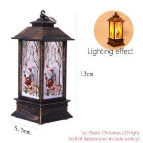 Christmas Lantern LED Electronic Candle Table Lamp Night Light For The Elderly (Option: 4 Style)