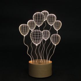 Beech Creativity 3D Nightlight Corporation (Option: Hydrogen balloon-2W)